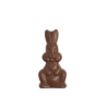 Lapin au chocolat fourré de praliné croustillant et de caramel.