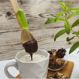 Cuillères à chocolat chaud...