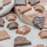 Chocolats au lait et noir "tea time" de qualité supérieure