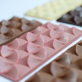 Tablette au chocolat ruby...