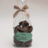 Guimauves pistache enrobées chocolat noir