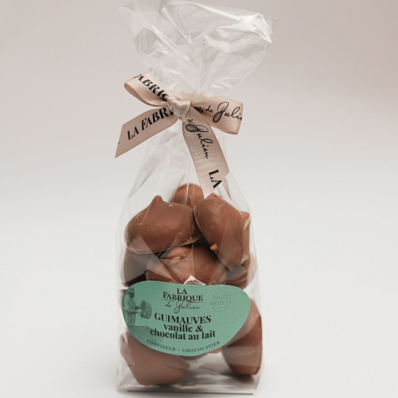 Guimauve vanille enrobées chocolat au lait
