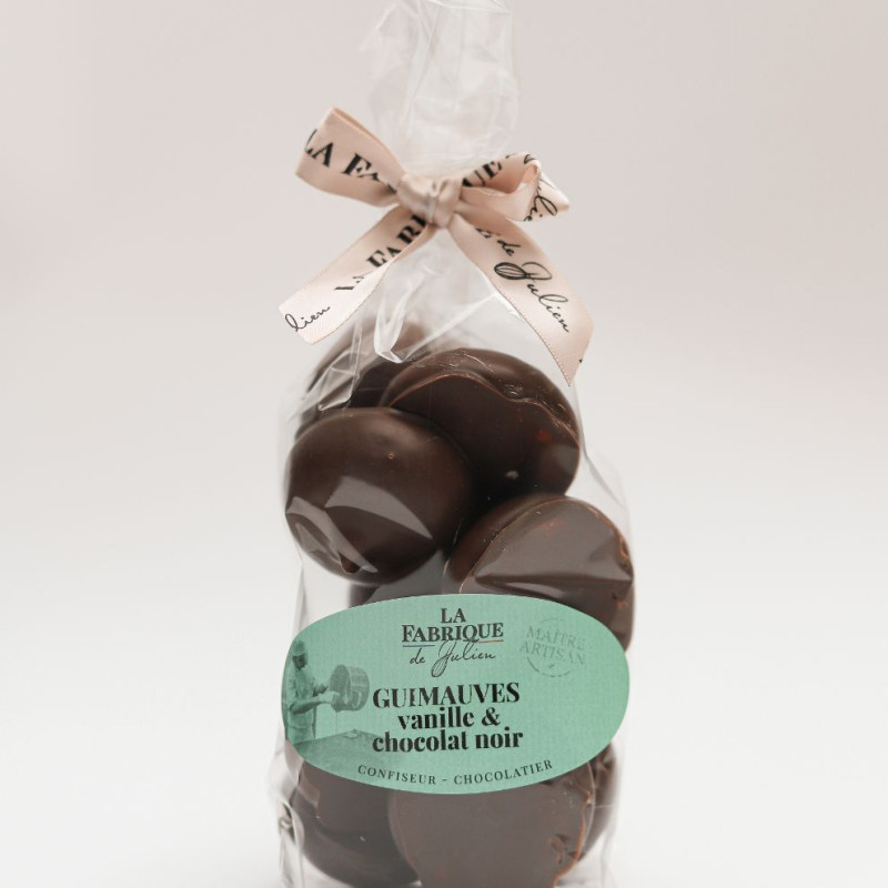 Guimauve vanille enrobée chocolat noir