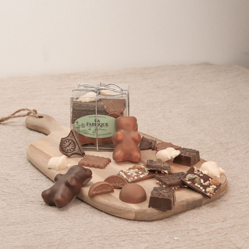 boîte d'assortiments de chocolats, un concentré de gourmandises.